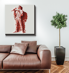 Flamenco Fire Wrapped Canvas