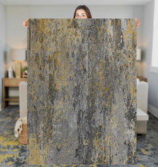 2Modern Metallic Sherpa Blanket