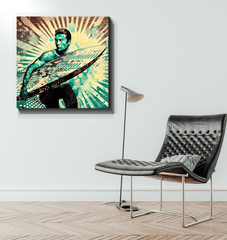 Sunset Surfing Dreams Canvas Art - Beyond T-shirts