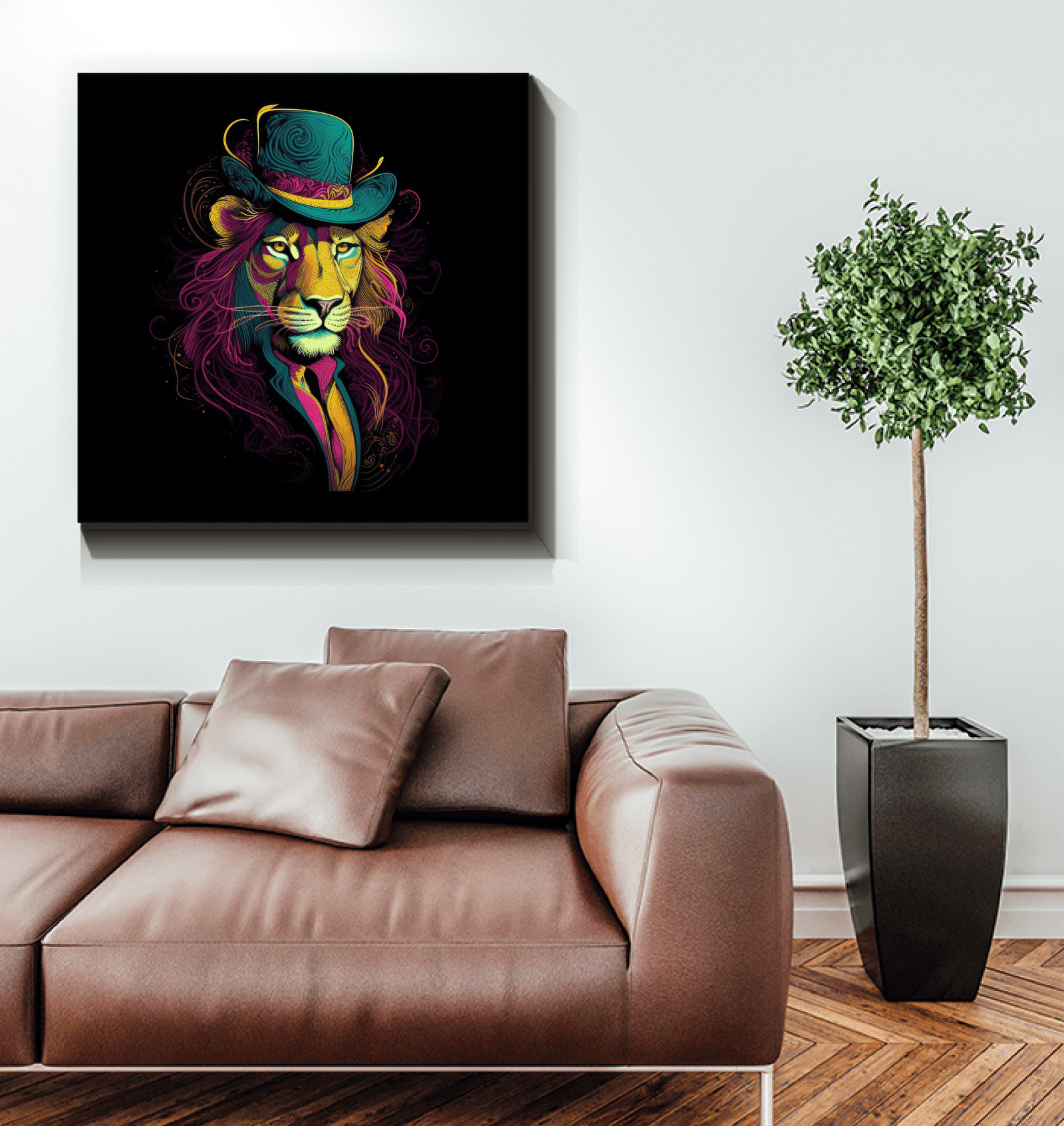 Regal Stare Canvas Art - Beyond T-shirts