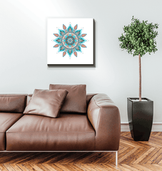 Serene Mandala Lotus Metal Art - Beyond T-shirts