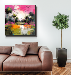 Rolling Meadows Landscape Wrapped Canvas