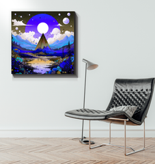 Majestic Monoliths Rocky Landscape Canvas