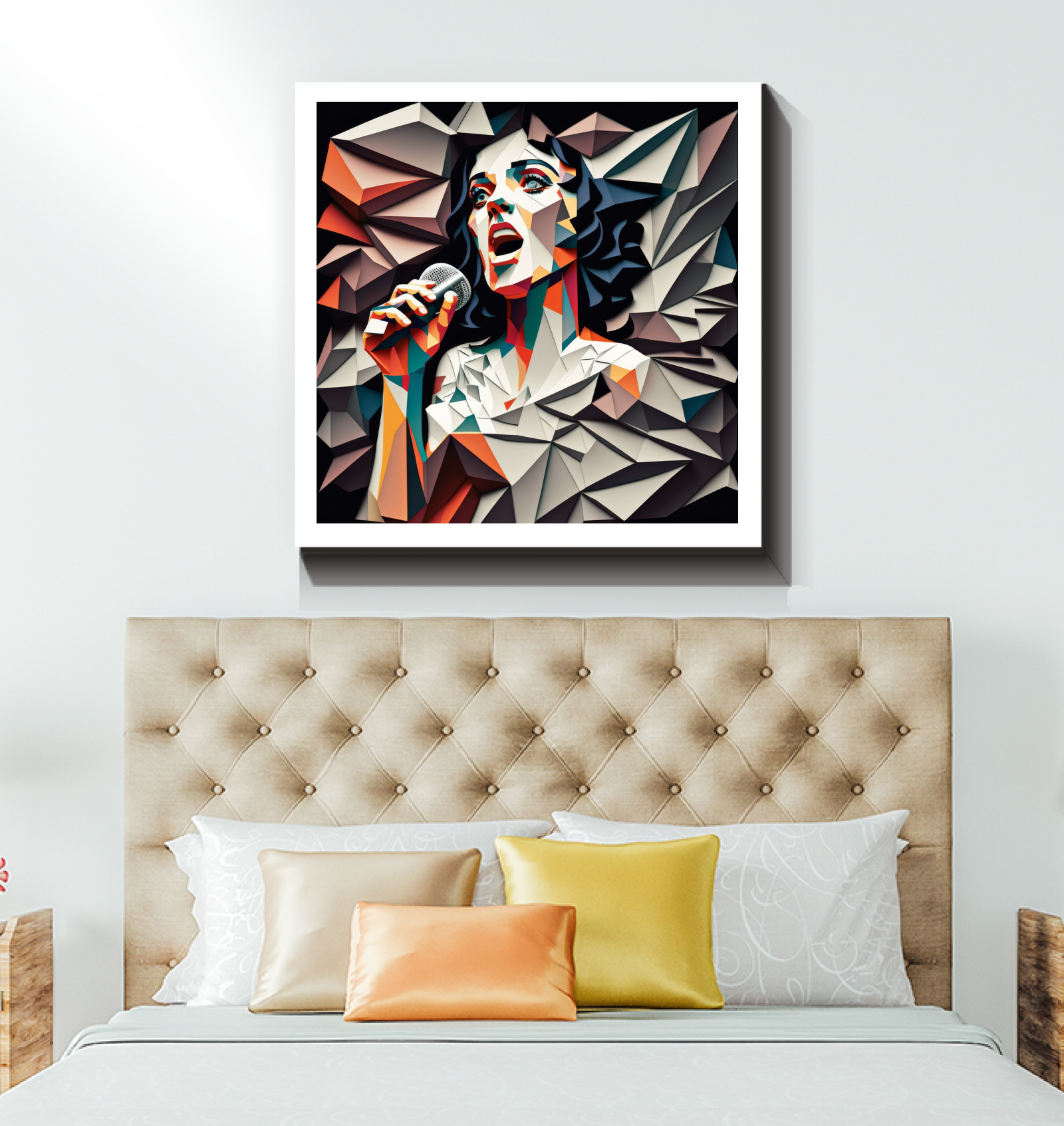 Grunge-inspired canvas wall art