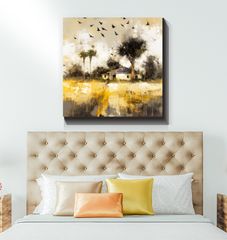 Autumn Dreams Landscape Wrapped Canvas