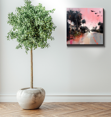 Mountain Bliss Landscape Wrapped Canvas