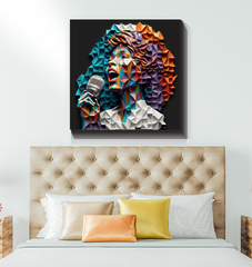 Acoustic Aura Wrapped Canvas