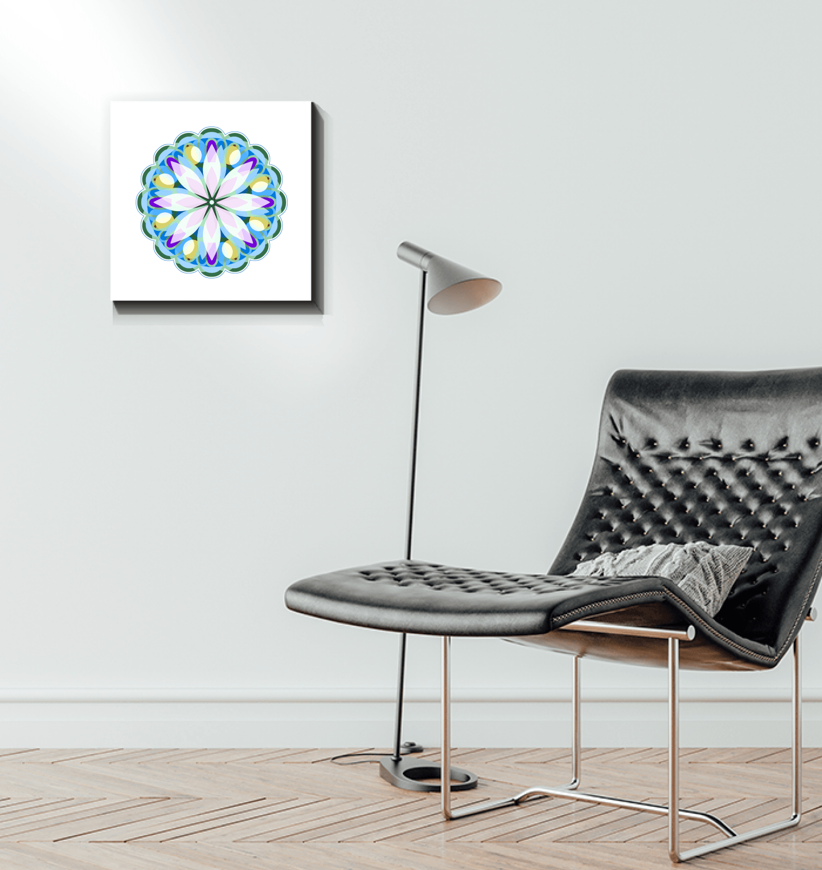 Mandala Enchantment Glass Print - Beyond T-shirts