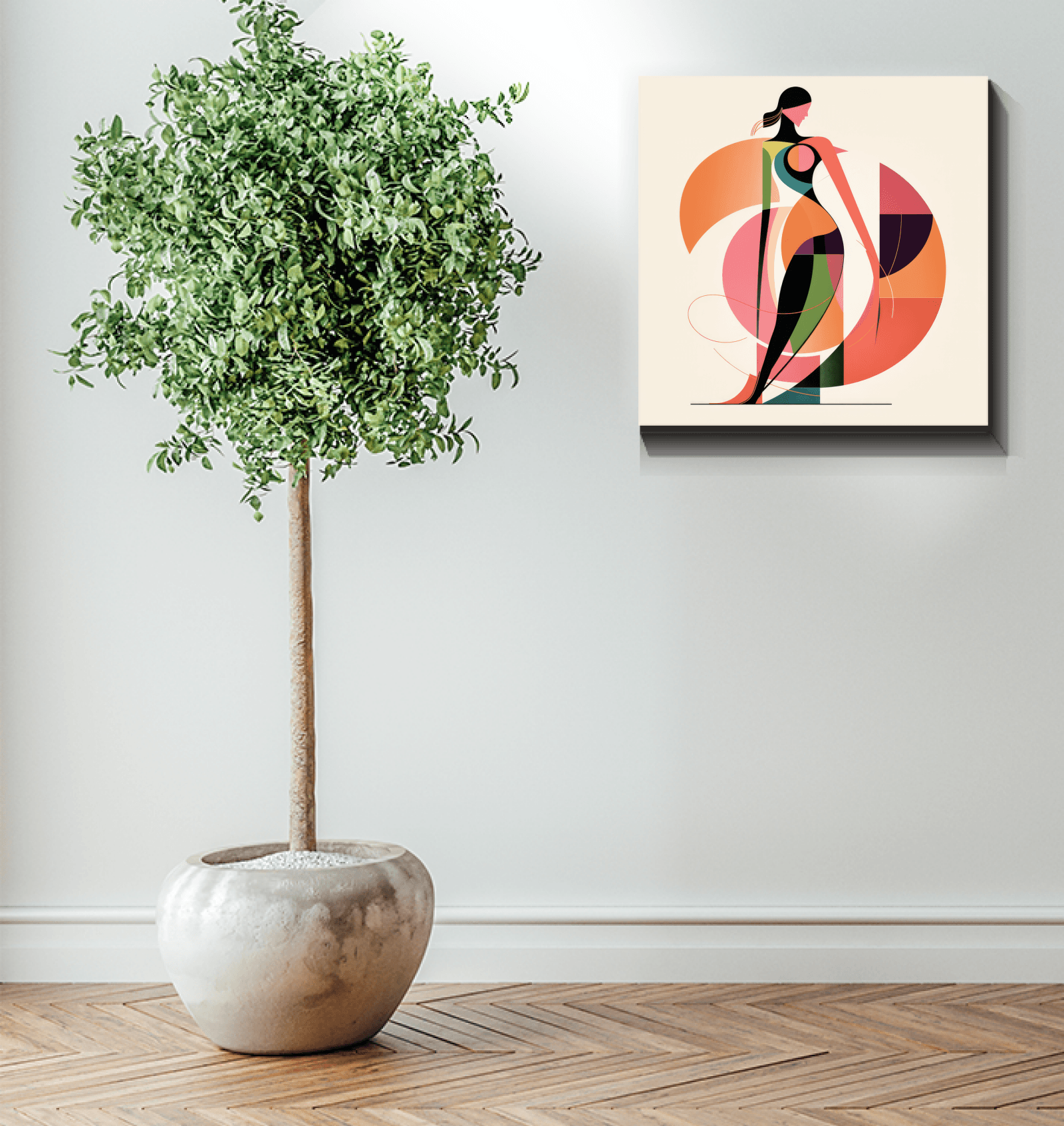 Chic Couture Runway Canvas Print - Beyond T-shirts