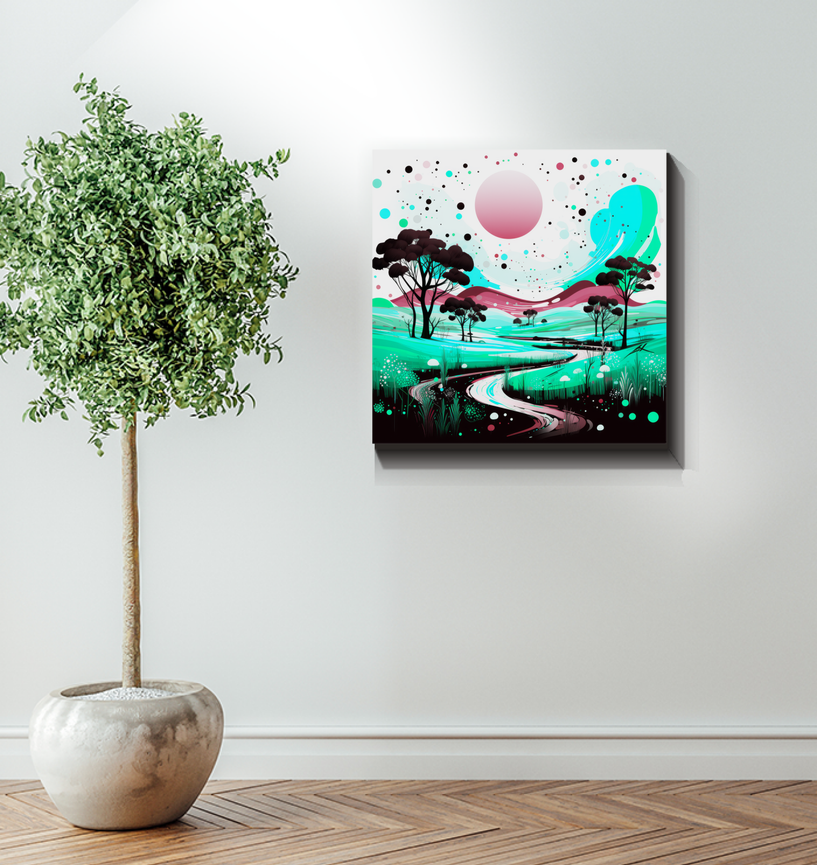 Breathtaking Biome Jungle Landscape Canvas