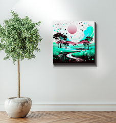 Breathtaking Biome Jungle Landscape Canvas