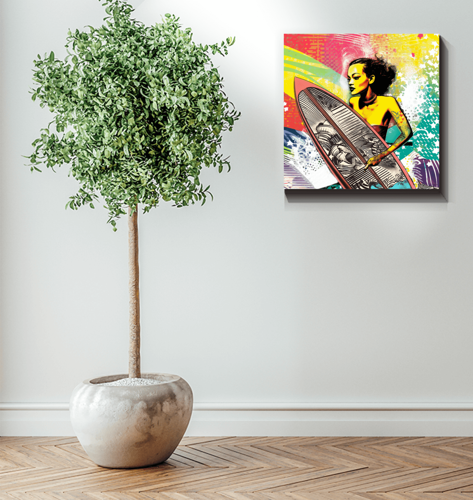 Surfing 5 29 Canvas enhancing a living space