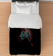 Vibrant Zebra Vistas Duvet Cover