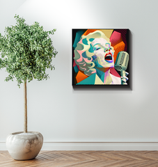 Blues Soul Wrapped Canvas