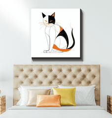 Majestic Cat Desert Mirage Canvas - Beyond T-shirts