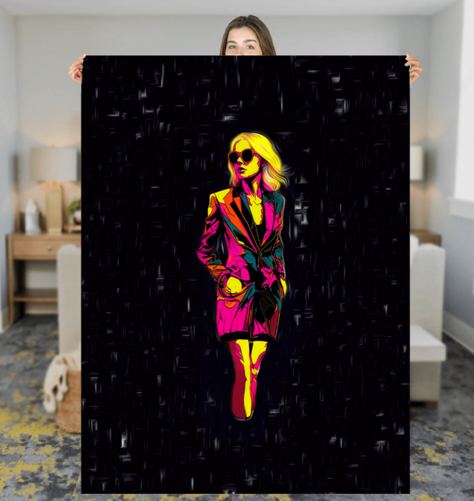 Fashion Icon Sherpa Blanket - Beyond T-shirts