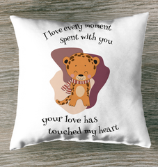 I Love Every Moment Outdoor Pillow