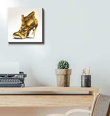 Unveiling Futurism: Shoe Inspired Canvas Art - Beyond T-shirts