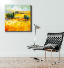 Oceanic Horizon Beauty Wrapped Canvas