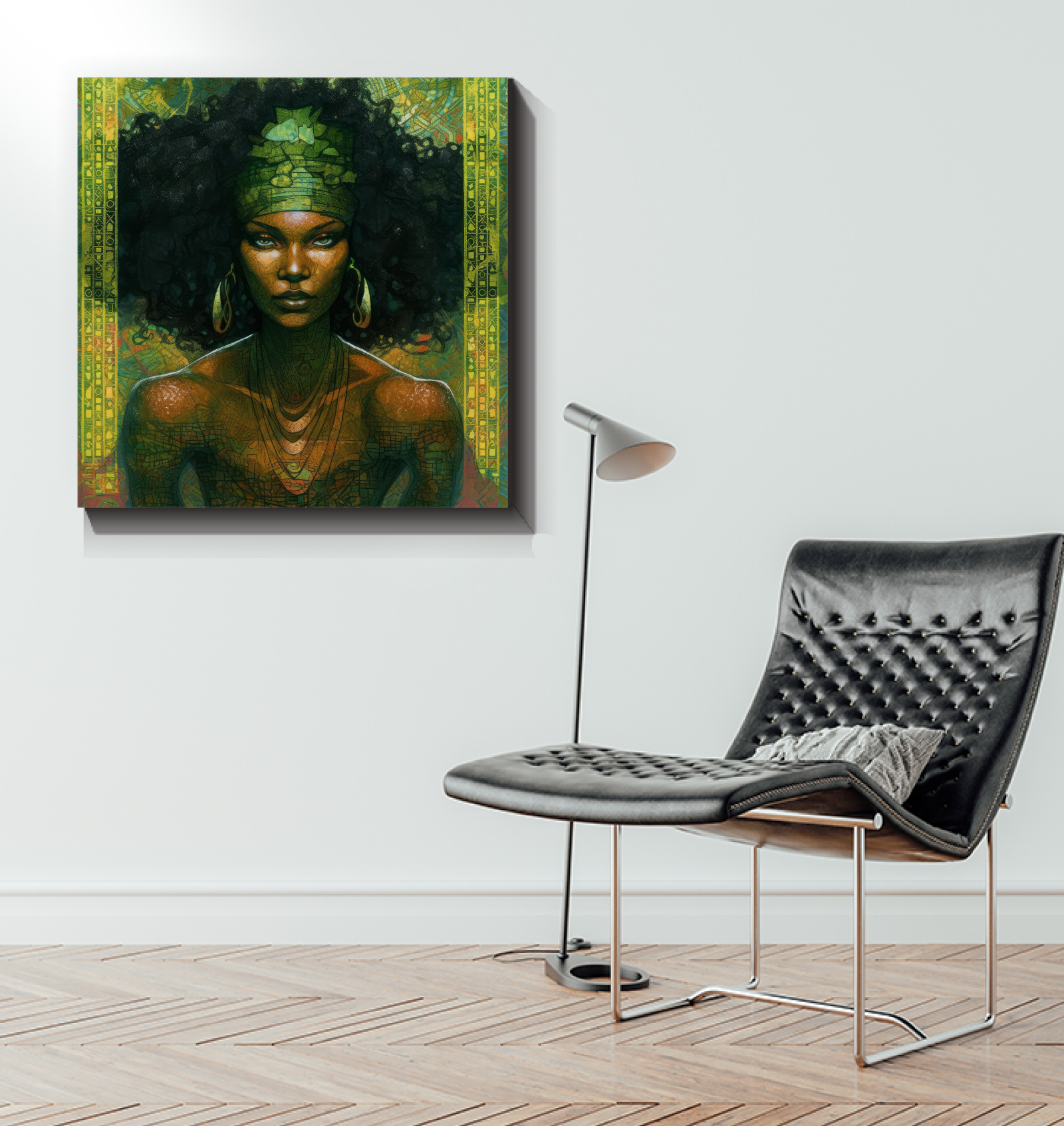 Nature-inspired canvas for living room