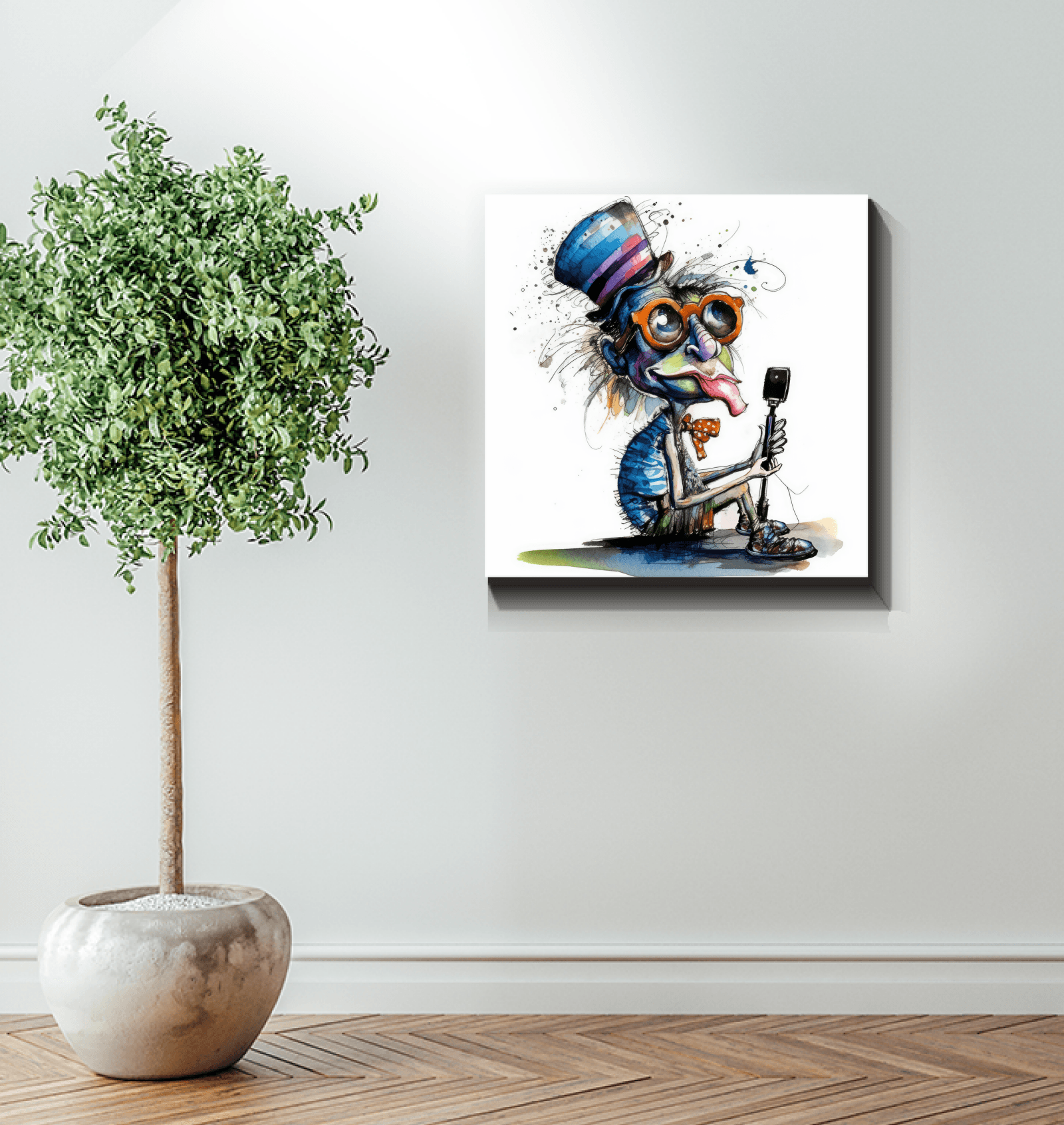 Tuneful Taunts Caricature Art Canvas - Beyond T-shirts