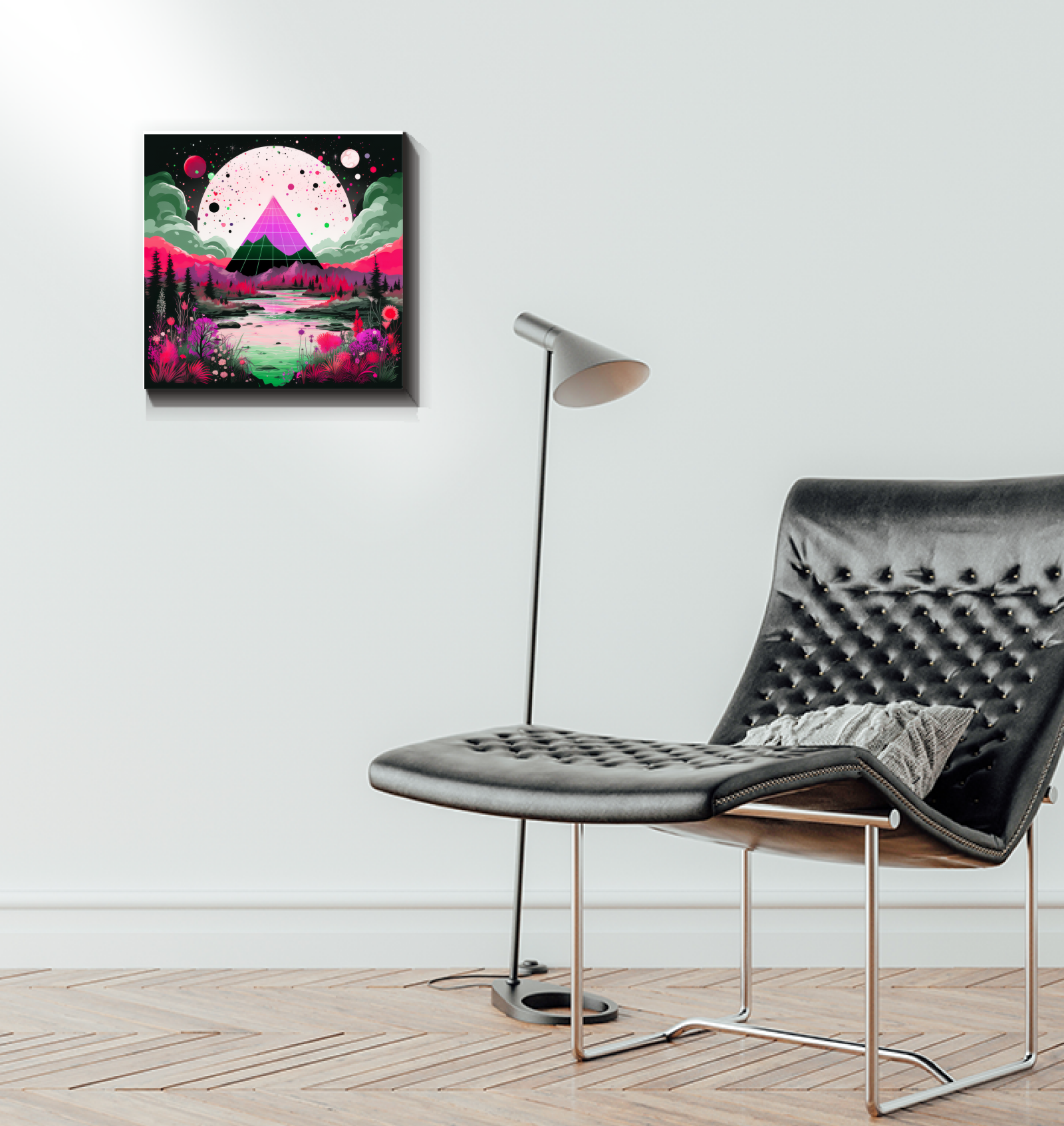 Enchanting Eclipse Night Sky Landscape Canvas