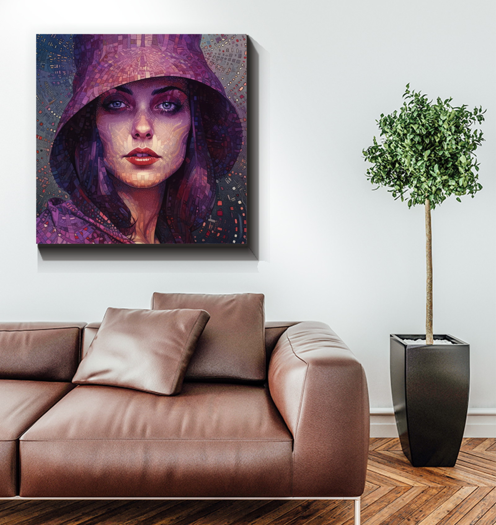 Decorative canvas print of Urban Oasis.