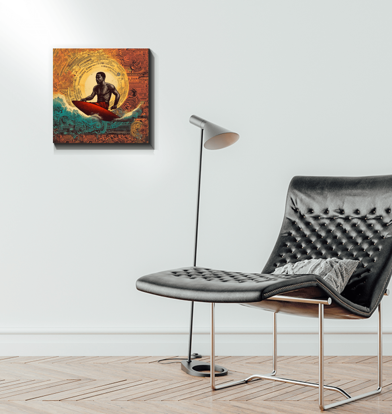 Surfing Enigma Wrapped Canvas - Beyond T-shirts