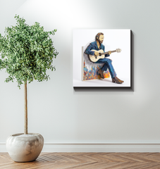 Vivid colors of Enchanted Garden Wrapped Canvas for home decor