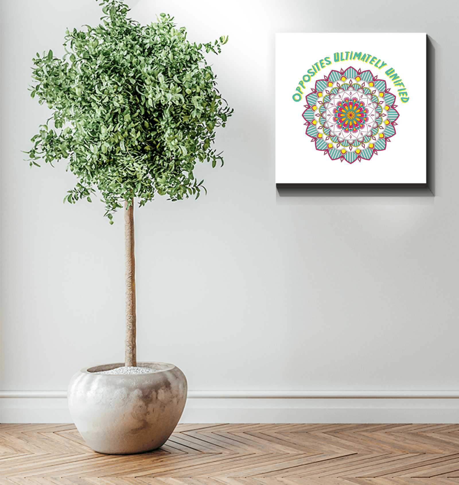 Celestial Sun And Moon Mandala Canvas - Beyond T-shirts