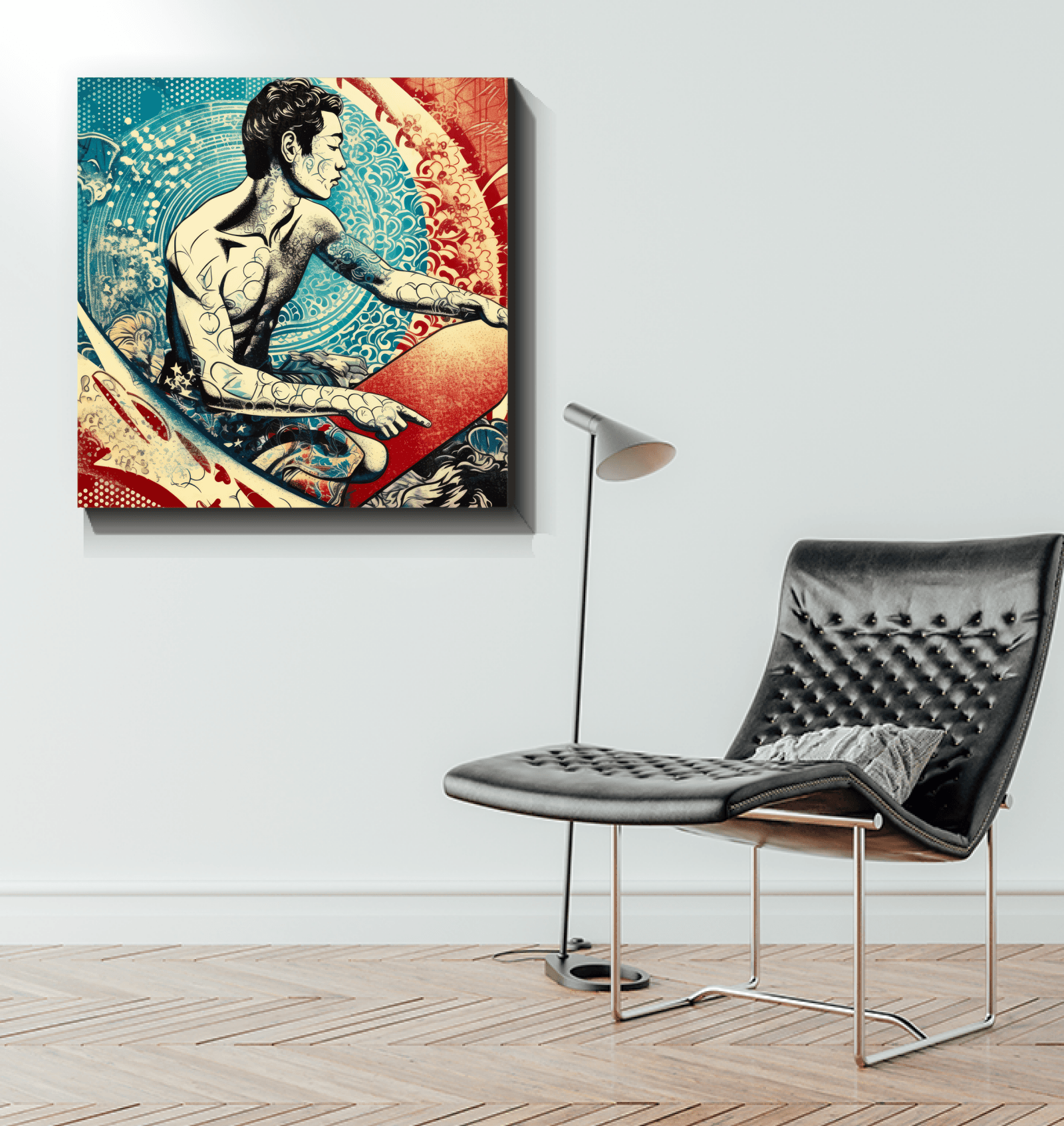 Surfing 1 37 Wrapped Canvas - Beyond T-shirts