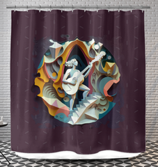 Lyrical Lines Shower Curtain