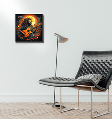 Electric Guitar Vibe Rock Music Canvas Print