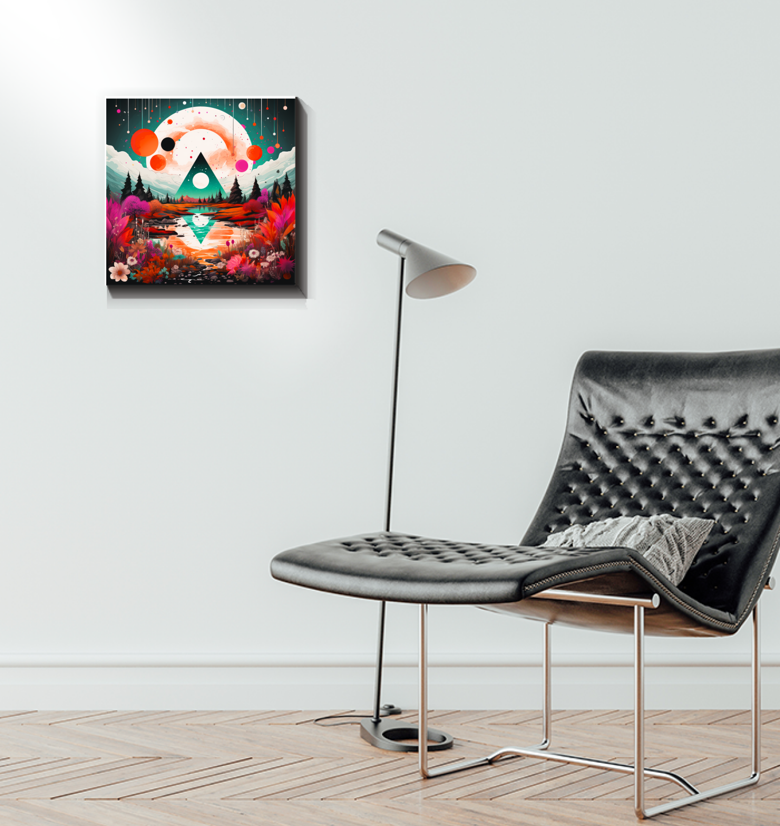 Majestic Mesas Desert Landscape Canvas