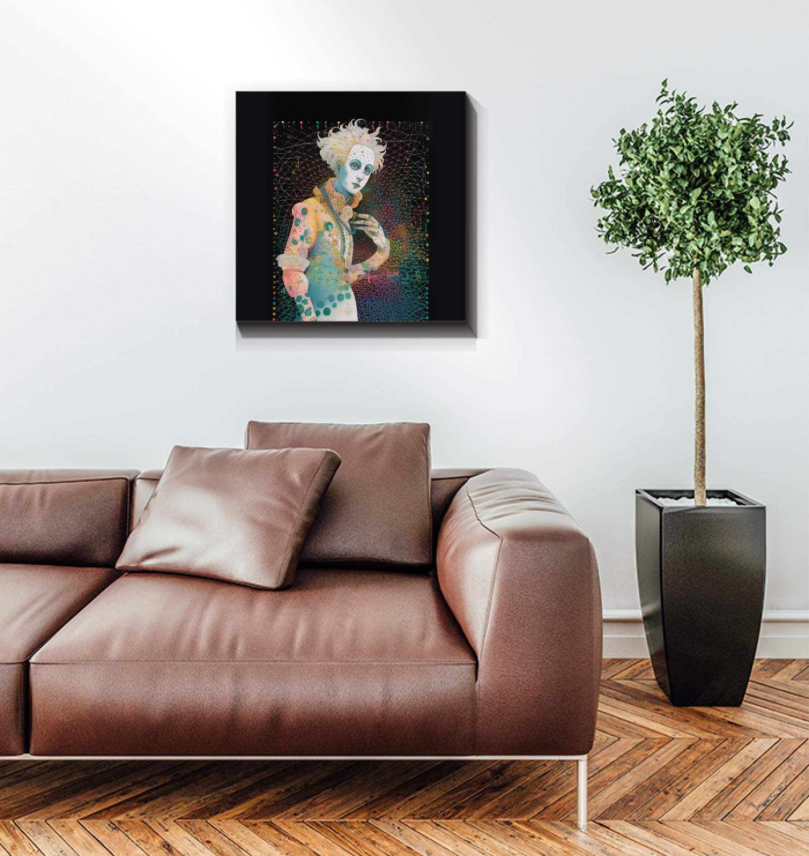 Rhapsody of Color vibrant wrapped canvas artwork.