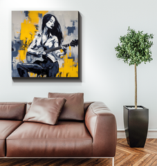 Whispers of Dreams Minimalist Abstract Wrapped Canvas