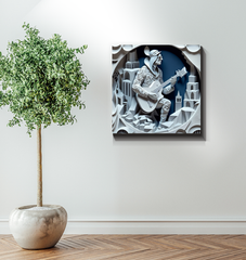 Sonic Spectrum Wrapped Canvas