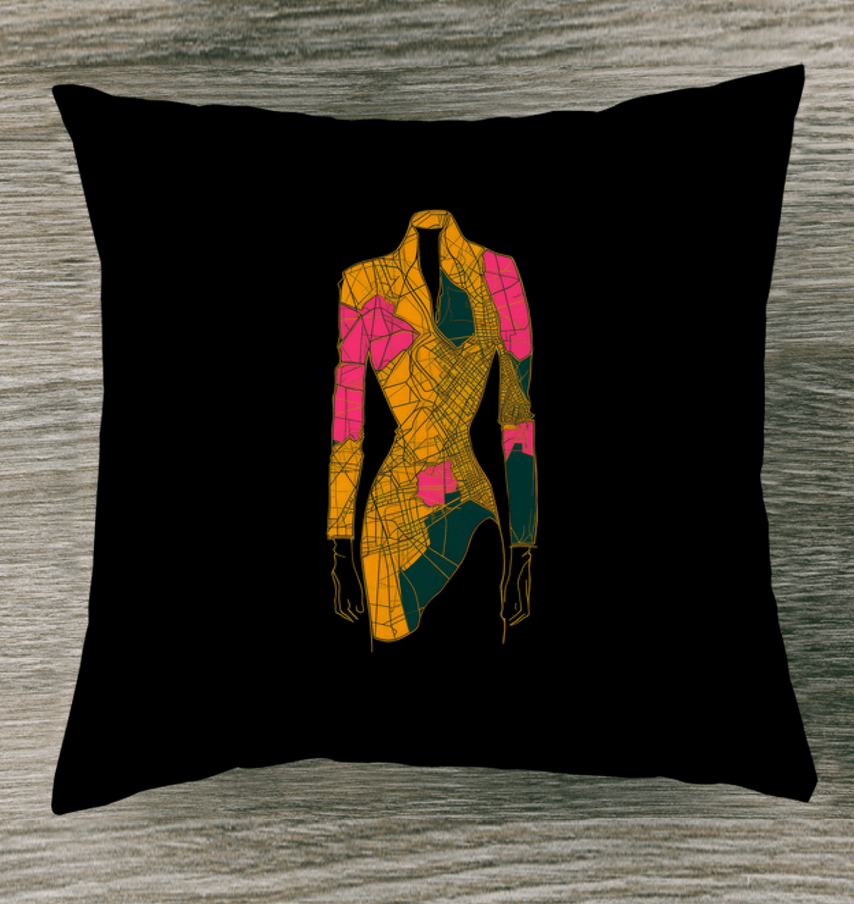 Abstract Runway Accent Pillow - Beyond T-shirts