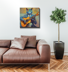Playful Pawprints Cat Wrapped Canvas
