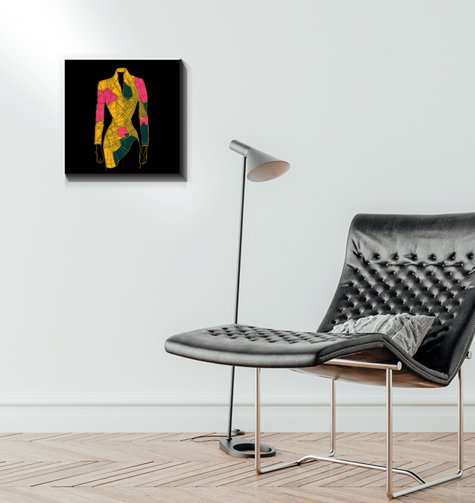 Gallery-Ready Graffiti Couture Fusion Canvas - Beyond T-shirts