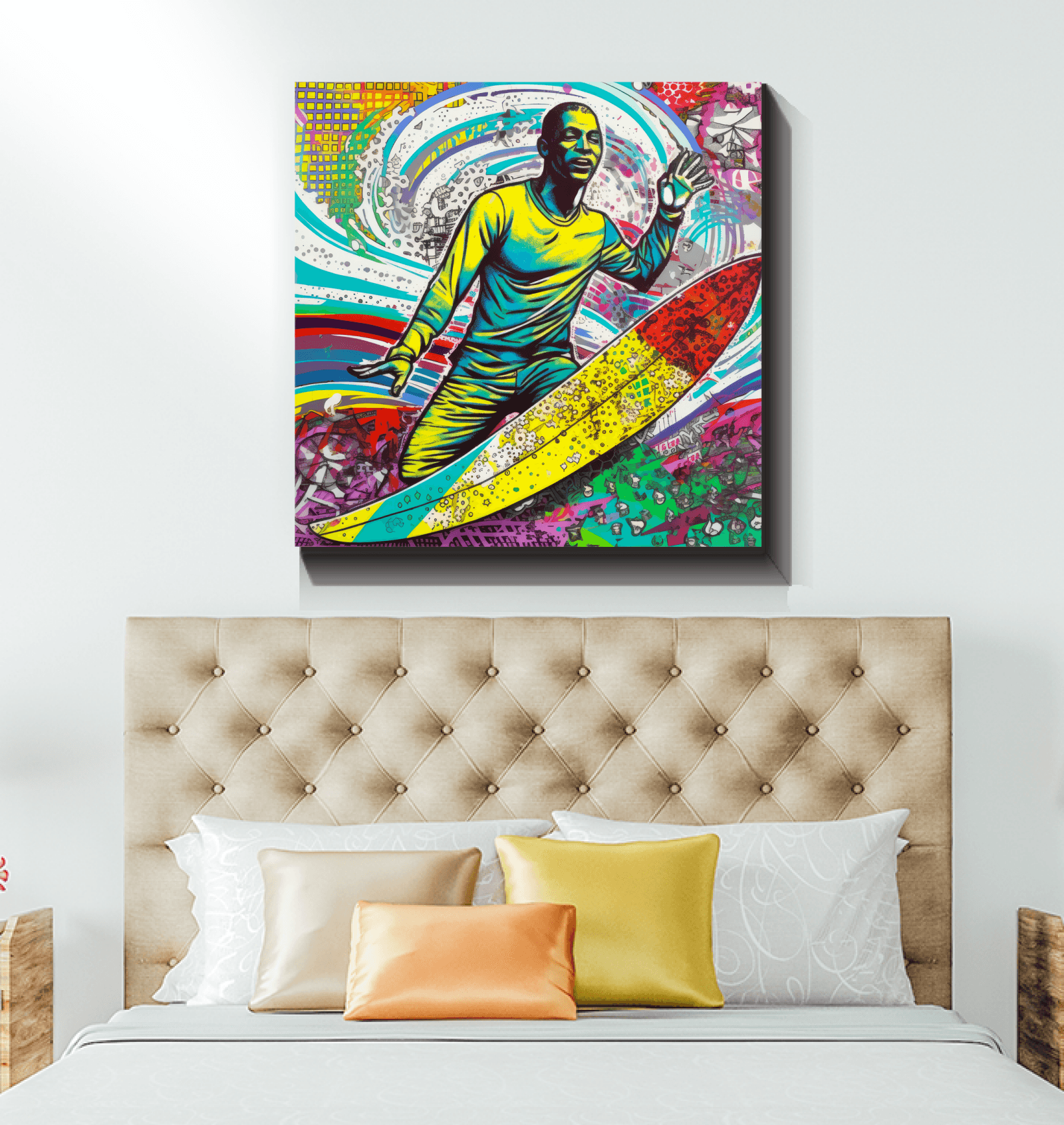 Surfing 1 46 Wrapped Canvas - Beyond T-shirts