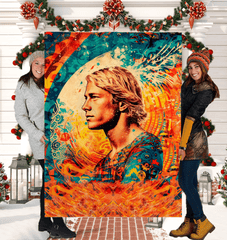 Surfing Serenade Sherpa Throw Blanket - Beyond T-shirts