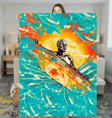 Coastal Bliss Sherpa Throw - Beyond T-shirts