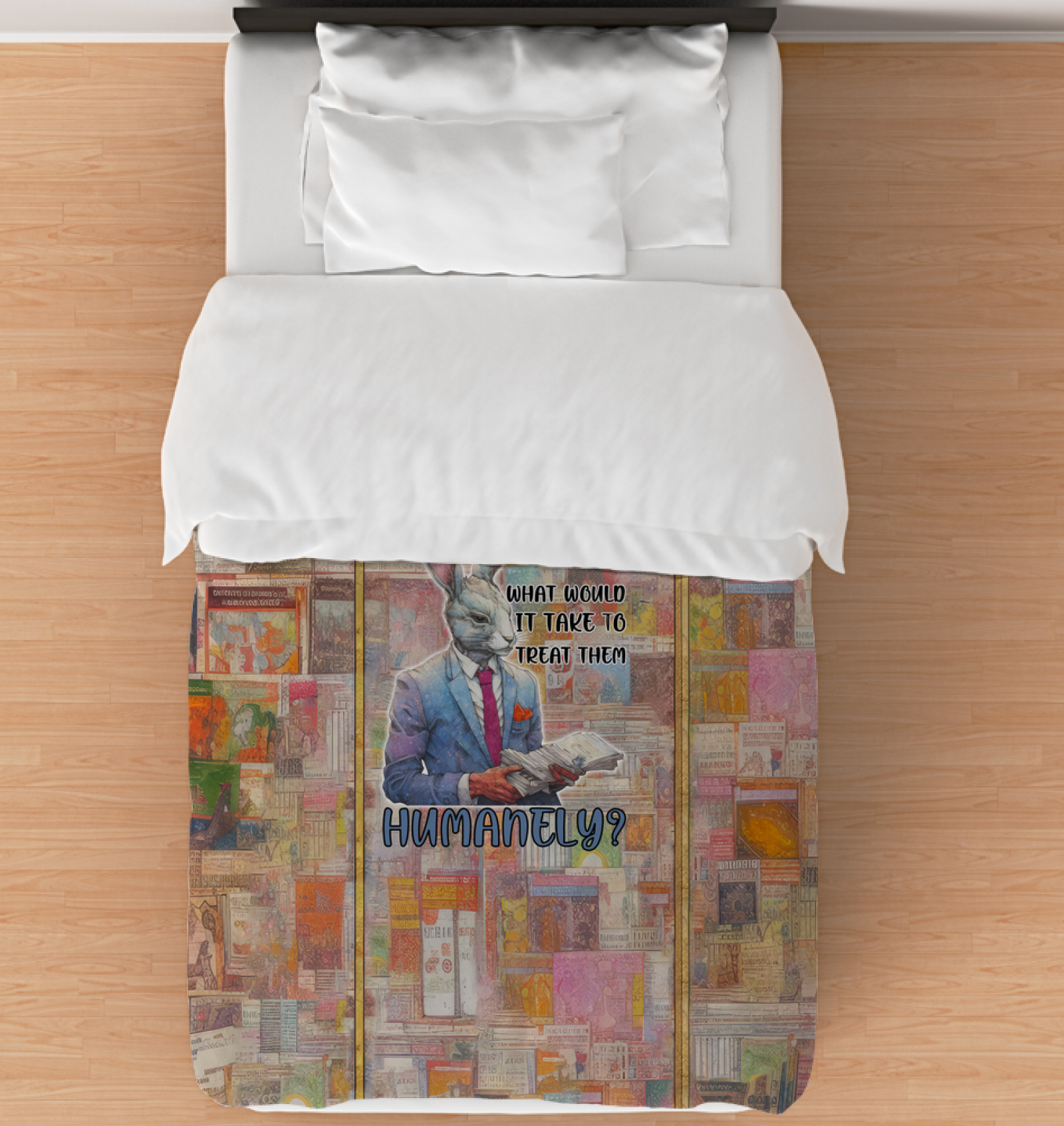 Stage-Themed Bedding.