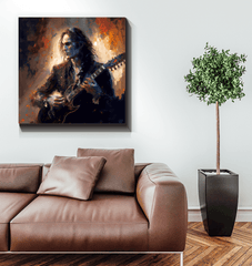 Rock 'n' Roll Guitar Legend Canvas - Beyond T-shirts