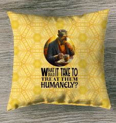 Adventurous Monkey Explorer illustrated on outdoor pillow.