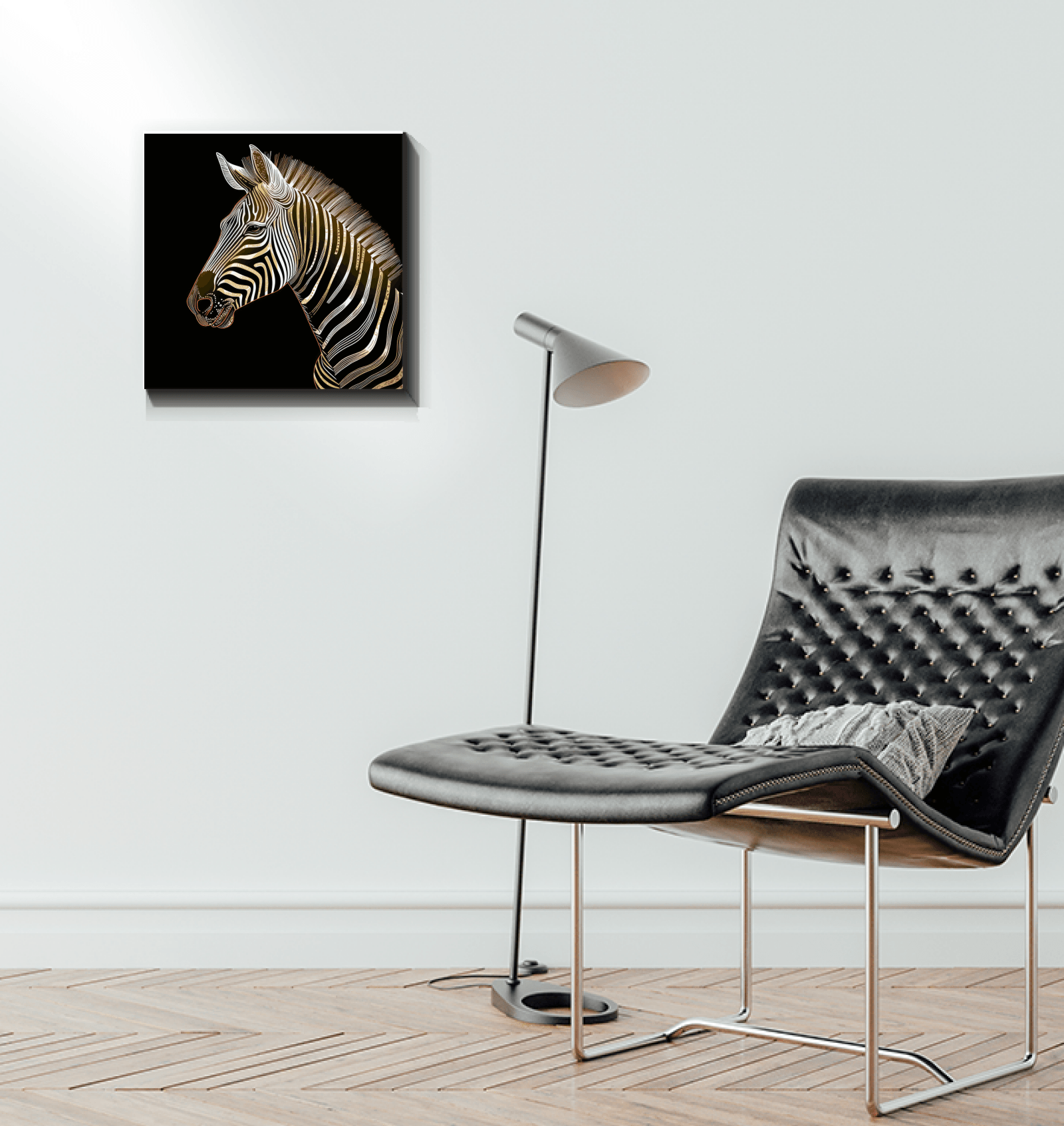 Sunset Silhouette Zebra Canvas - Beyond T-shirts