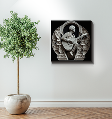 Electronic Waveform Wrapped Canvas