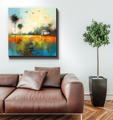 Desert Mirage Landscape Canvas Decor