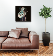 Wall-mounted Peony Paradise canvas enhancing interior aesthetics.